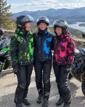 Motard en veste Moto Splash