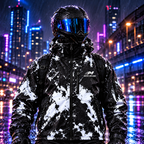 Veste Moto Splash Blanc glacier – homme