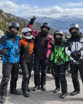 Motard en veste Moto Splash